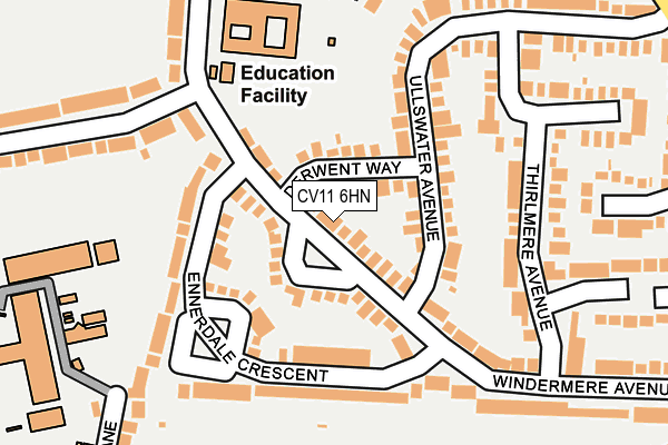 CV11 6HN map - OS OpenMap – Local (Ordnance Survey)