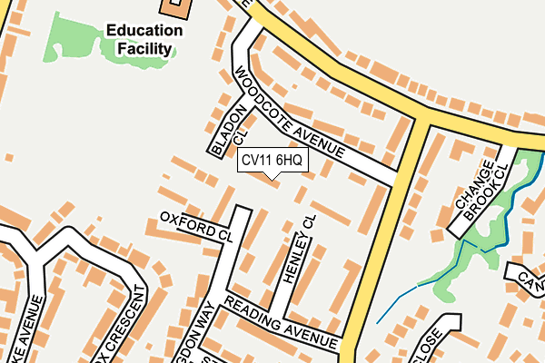 CV11 6HQ map - OS OpenMap – Local (Ordnance Survey)