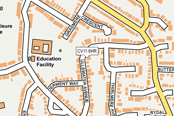 CV11 6HR map - OS OpenMap – Local (Ordnance Survey)