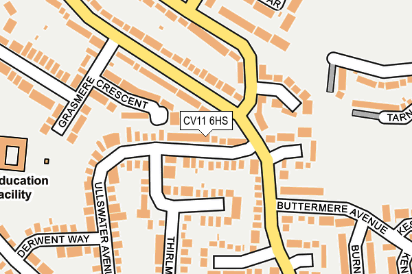 CV11 6HS map - OS OpenMap – Local (Ordnance Survey)