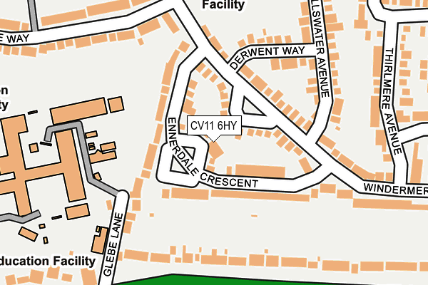 CV11 6HY map - OS OpenMap – Local (Ordnance Survey)