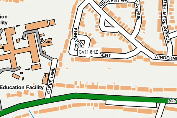 CV11 6HZ map - OS OpenMap – Local (Ordnance Survey)