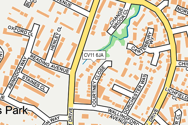 CV11 6JA map - OS OpenMap – Local (Ordnance Survey)