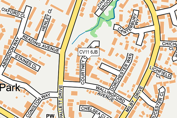 CV11 6JB map - OS OpenMap – Local (Ordnance Survey)