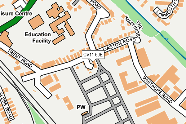 CV11 6JE map - OS OpenMap – Local (Ordnance Survey)