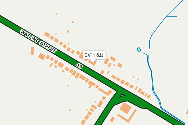 CV11 6JJ map - OS OpenMap – Local (Ordnance Survey)