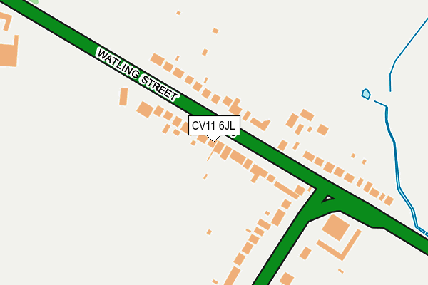 CV11 6JL map - OS OpenMap – Local (Ordnance Survey)