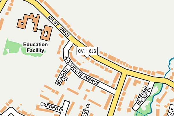 CV11 6JS map - OS OpenMap – Local (Ordnance Survey)