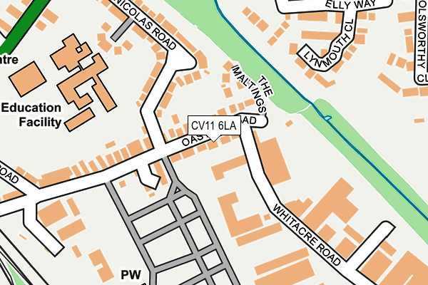 CV11 6LA map - OS OpenMap – Local (Ordnance Survey)