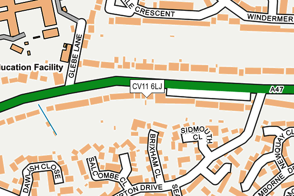 CV11 6LJ map - OS OpenMap – Local (Ordnance Survey)