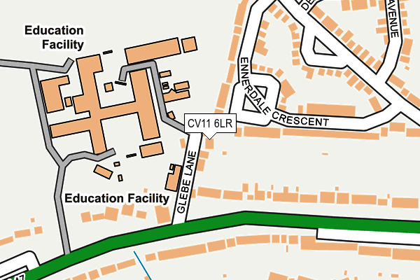 CV11 6LR map - OS OpenMap – Local (Ordnance Survey)