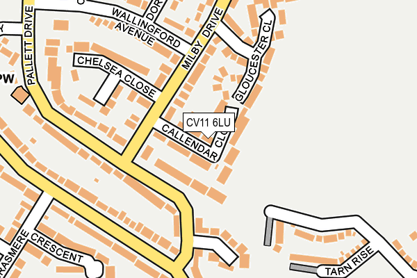 CV11 6LU map - OS OpenMap – Local (Ordnance Survey)