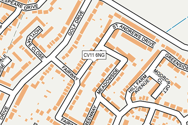 CV11 6NG map - OS OpenMap – Local (Ordnance Survey)