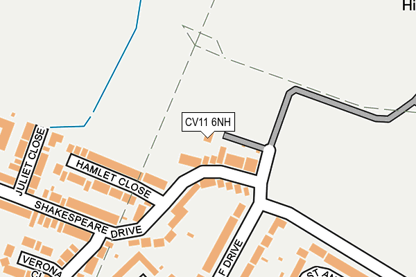 CV11 6NH map - OS OpenMap – Local (Ordnance Survey)