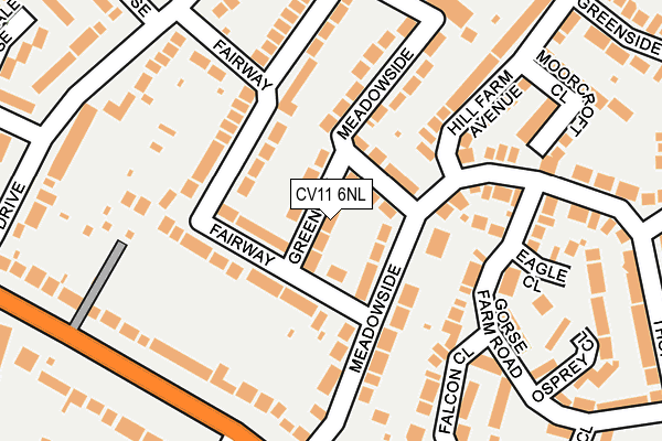 CV11 6NL map - OS OpenMap – Local (Ordnance Survey)