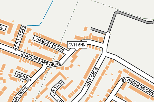 CV11 6NN map - OS OpenMap – Local (Ordnance Survey)