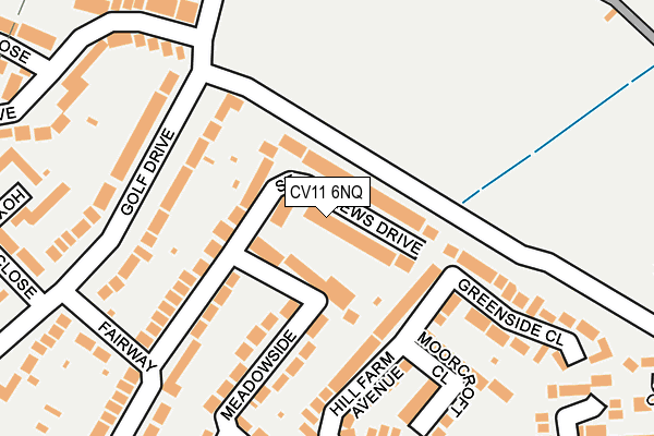 CV11 6NQ map - OS OpenMap – Local (Ordnance Survey)