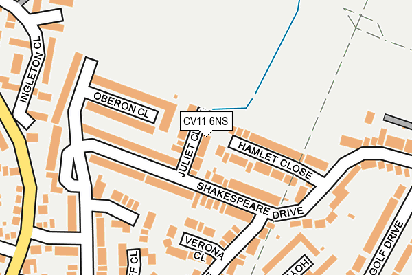 CV11 6NS map - OS OpenMap – Local (Ordnance Survey)