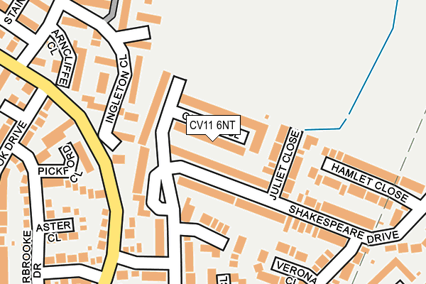 CV11 6NT map - OS OpenMap – Local (Ordnance Survey)