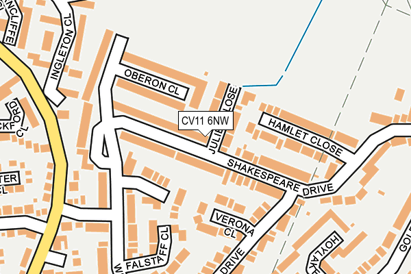 CV11 6NW map - OS OpenMap – Local (Ordnance Survey)
