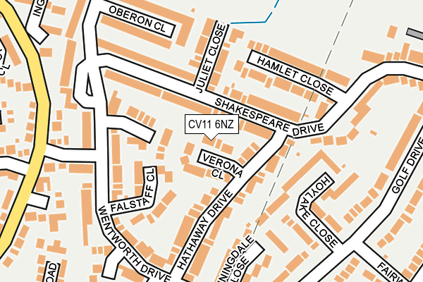 CV11 6NZ map - OS OpenMap – Local (Ordnance Survey)