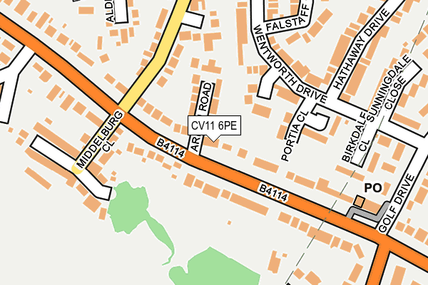 CV11 6PE map - OS OpenMap – Local (Ordnance Survey)