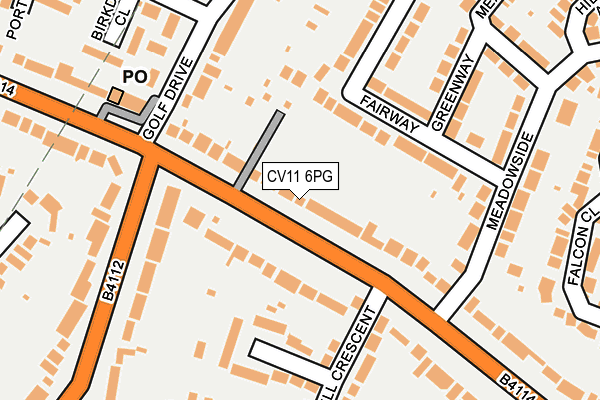 CV11 6PG map - OS OpenMap – Local (Ordnance Survey)
