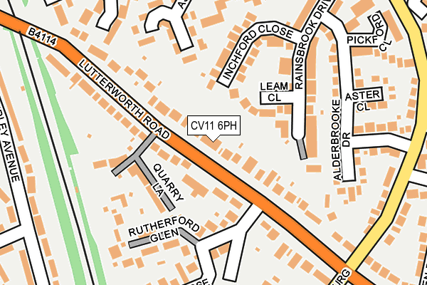 CV11 6PH map - OS OpenMap – Local (Ordnance Survey)