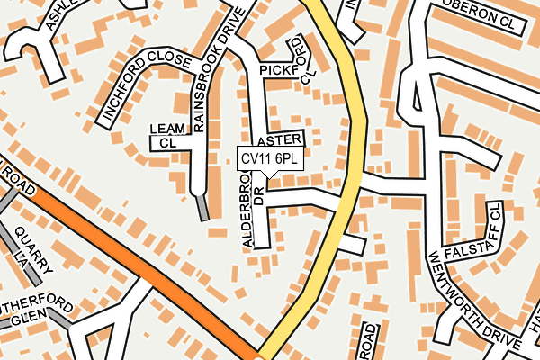 CV11 6PL map - OS OpenMap – Local (Ordnance Survey)
