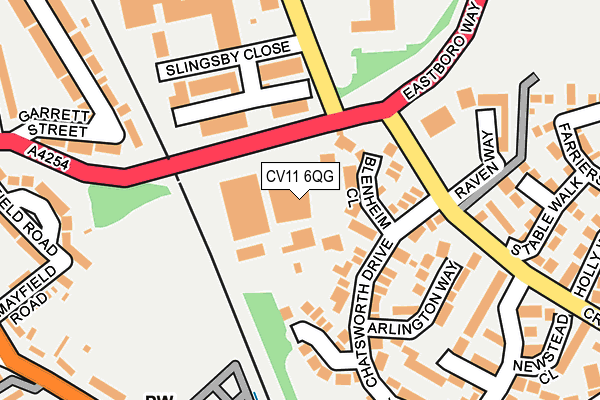 CV11 6QG map - OS OpenMap – Local (Ordnance Survey)