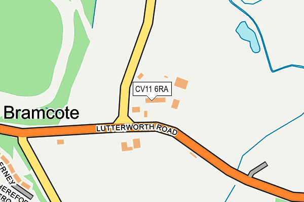 CV11 6RA map - OS OpenMap – Local (Ordnance Survey)