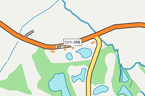 CV11 6RB map - OS OpenMap – Local (Ordnance Survey)