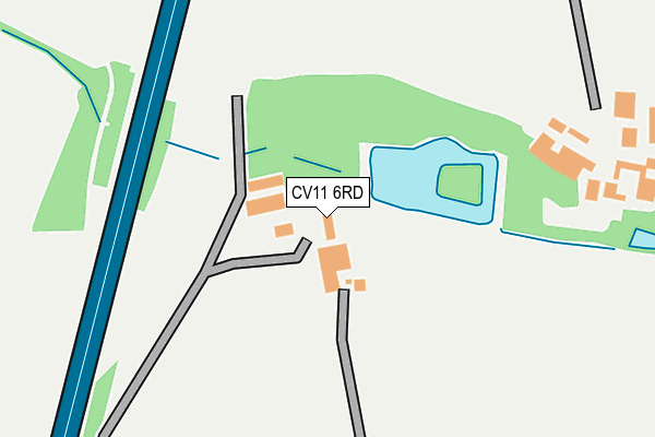 CV11 6RD map - OS OpenMap – Local (Ordnance Survey)