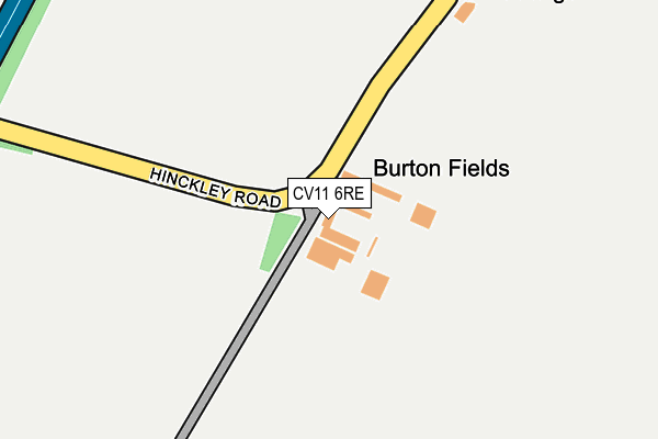 CV11 6RE map - OS OpenMap – Local (Ordnance Survey)