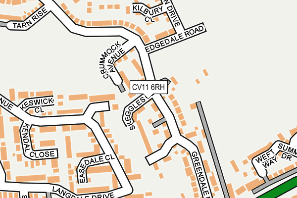 CV11 6RH map - OS OpenMap – Local (Ordnance Survey)