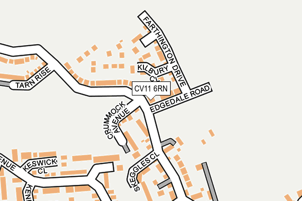 CV11 6RN map - OS OpenMap – Local (Ordnance Survey)