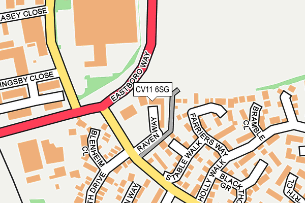 CV11 6SG map - OS OpenMap – Local (Ordnance Survey)