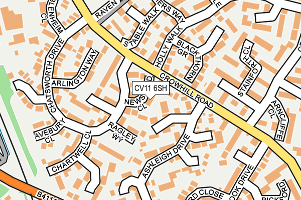 CV11 6SH map - OS OpenMap – Local (Ordnance Survey)