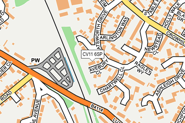 CV11 6SP map - OS OpenMap – Local (Ordnance Survey)