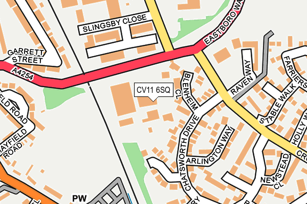 CV11 6SQ map - OS OpenMap – Local (Ordnance Survey)