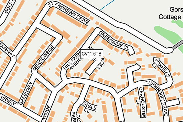 CV11 6TB map - OS OpenMap – Local (Ordnance Survey)