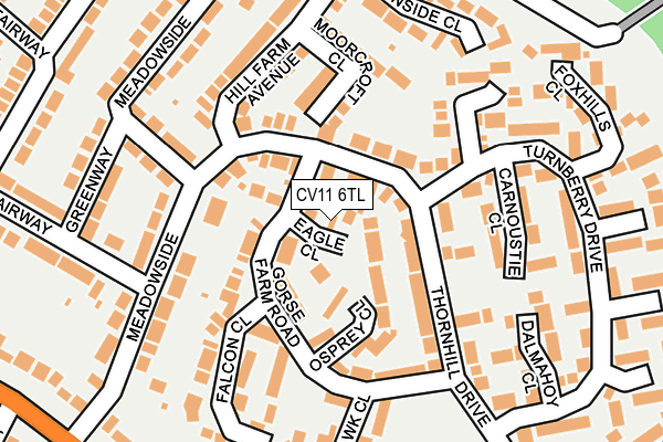CV11 6TL map - OS OpenMap – Local (Ordnance Survey)