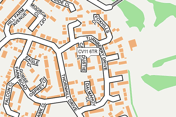 CV11 6TR map - OS OpenMap – Local (Ordnance Survey)