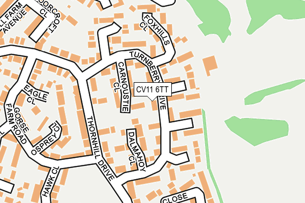 CV11 6TT map - OS OpenMap – Local (Ordnance Survey)