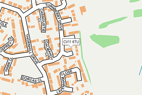 CV11 6TU map - OS OpenMap – Local (Ordnance Survey)
