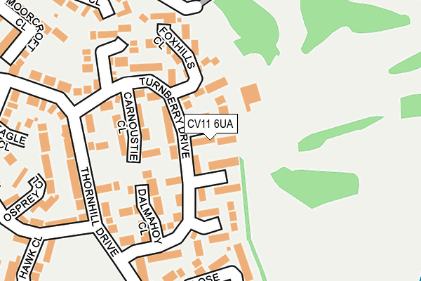 CV11 6UA map - OS OpenMap – Local (Ordnance Survey)