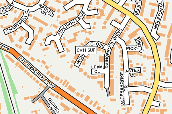 CV11 6UF map - OS OpenMap – Local (Ordnance Survey)