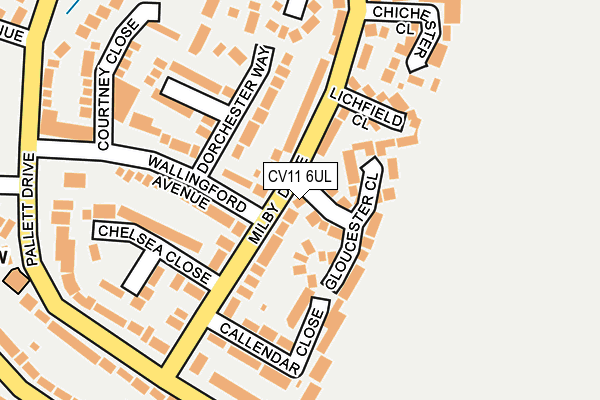 CV11 6UL map - OS OpenMap – Local (Ordnance Survey)