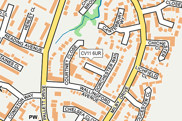 CV11 6UR map - OS OpenMap – Local (Ordnance Survey)