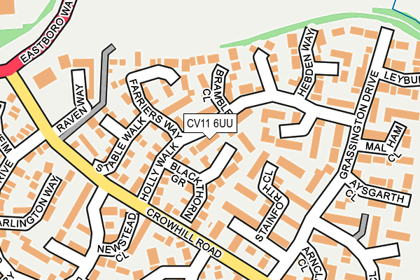 CV11 6UU map - OS OpenMap – Local (Ordnance Survey)